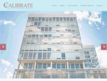 Tablet Screenshot of calibratemanagement.com